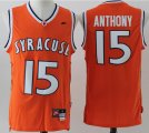 Syracuse Orange Camerlo Anthony #15 orange NCAA Basketball Jersey