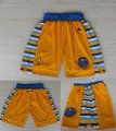 Denver Nuggets nba yellow shorts