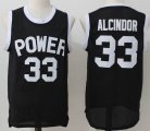 Power #33 Lew Alcindor black High School Jersey