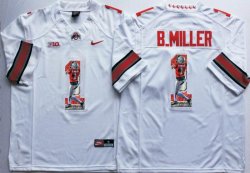 Ohio State Buckeyes Braxton Miller #1 white fashion college football jersey(1)