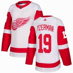 Adidas Detroit Red Wings #19 Steve Yzerman whie hockey jersey