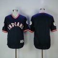 Cleveland Indians blank blue MLB baseball Jerseys