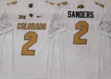 Colorado Buffaloes #2 Shedeur Sanders White College Football Jersey-PNS