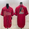 Nike Nike Houston Texans blank red baseball jerseys Joint name-BD 01