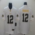 Green Bay Packers #12 Aaron Rodgers throwback Nike white Color Rush Limited Jersey