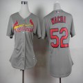 women St.Louis Cardinals Michael Wacha #52 gray MLB Jerseys