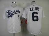 Detroit Tigers 6 Kaline white throwback mlb jersey