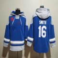 Los Angeles Dodgers #16 Will Smith blue gray Hooded Sweatshirt