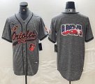 Nike Baltimore Orioles blank Hemp grey MLB Baseball jerseys Joint name-BD 03