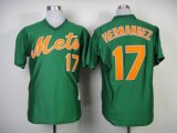 New York Mets 17 Keith Hernandez throwback green mlb jersey