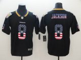 Baltimore Ravens #8 Lamar Jackson black usa flag Color Rush Limited Jersey-BD