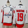 Adidas Washington Capitals Nicklas Backstrom #19 white hockey Jersey 01