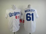 Los Angeles Dodgers #61 Josh Beckett White MLB Jerseys