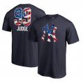 Men's New York Yankees Aaron Judge Fanatics Branded Navy 2018 Memorial Day Banner Wave Big & Tall Player T-Shirt