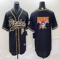 Nike Pittsburgh Pirates blank black majestic baseball jerseys Joint name-BD 03