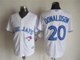 Toronto blue jays #20 Josh Donaldson white Majestic baseball jerseys