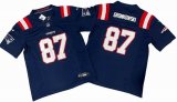 New England Patriots 87# Rob Gronkowski blue Nike Vapor F.U.S.E. Limited Jersey