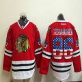 chicago blackhawks #86 Teuvo Teravainen USA flag red nhl jerseys