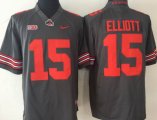 Ohio State Buckeyes Ezekiel Elliott #15 gray College Football Jersey