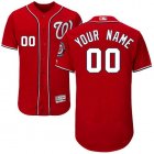 Custom Washington Nationa red Flexbase Authentic Collection Jersey