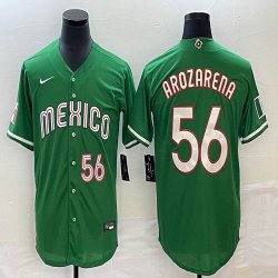 2023 World Cup Mexico #56 Randy Arozarena green majestic baseball jerseys 19