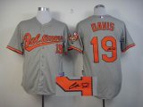 Baltimore Orioles DAVIS 19# gray MLB Signature Jerseys