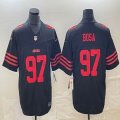 Nike 49ers #97 Nick Bosa black Color Rush Limited Jersey -BD 03