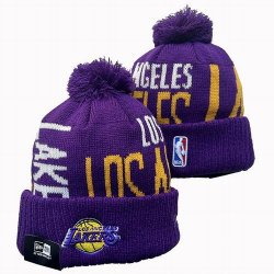 2024 Los Angeles Lakers purple yellow white NBA Sports Cuffed Knit Hats