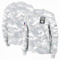 Pittsburgh Steelers Nike Arctic Camo 2024 Salute To Service Performance Long Sleeves T-Shirt