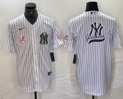 Nike New York Yankees blank white MLB baseball Jersey Joint name -BD 17