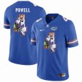 Custom Florida Gators #4 Brandon Powell blue fashion college football jersey