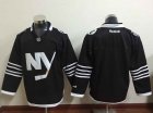 New York Islanders blank black ice hockey jersey