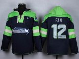 Nike Seattle Seahawks #12 th Fan green blue nfl Hooded Sweatshirt