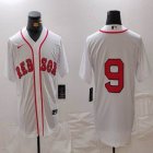 Nike Boston Red Sox #9 white majestic baseball Jersey