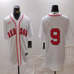 Nike Boston Red Sox #9 white majestic baseball Jersey