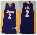 NBA Lonzo Ball #2 Los Angeles Lakers Purple nba Swingman Jersey