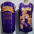 Toronto Raptors #15 Vince Carter Purple throwback NBA Jersey-CY 01