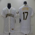 Nike Los Angeles Angels #17 Shohei Ohtani white gold Flexbase Authentic Collection Jersey-BD