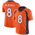 Nike Denver Broncos #8 McManus orange color Rush Limited Jersey