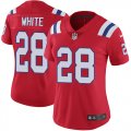 Women Nike New England Patriots James White #28 red Color Rush Limited Jersey