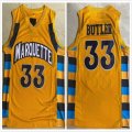 Marquette Golden Eagles #33 Jimmy Butle yellow ncaa basketball jerseys-XD