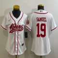 Women Nike 49ers #19 Deebo Samuel white baseball jerseys Joint name-BD