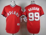 Cleveland Indians Vaughn 99# red baseball Jerseys