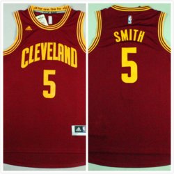 Cleveland Cavaliers JR Smith #5 red Swingman nba jersey