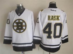 Boston Bruins Tuukka Rask 40 white Ice hockey Jersey