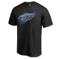 Men's Detroit Red Wings Black NHL Pond Hockey T-Shirt