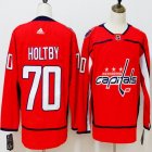 Adidas Washington Capitals #70 Braden Holtby red hockey jersey 01