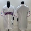 2023 World Cup Dominican Republic's white majestic baseball jerseys 05