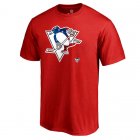 Men's Pittsburgh Penguins Fanatics Branded Red Banner Wave T-Shirt