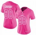 Custom Nike Oakland Raiders #98 Maxx Crosby pink Color Rush Limited Jersey